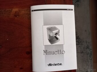 Predám pákový kávovar ARIETE Minuetto profesionál - 6