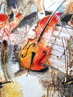 Michael Rosenwein (UNIKAT-akvarel) Abstraktný expresionizmus - 6