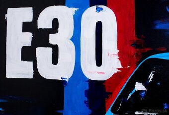 Obraz BMW E30 M3 – ručná akrylová maľba 120x90 cm - 6