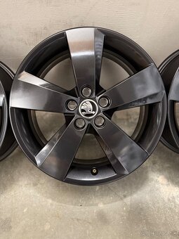 Hliníkové disky 5x100 R16 Škoda Nanuq Black - Scala Kamiq - 6