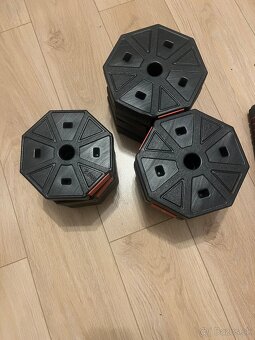Jednoručky 2x 15kg + tyč - 6