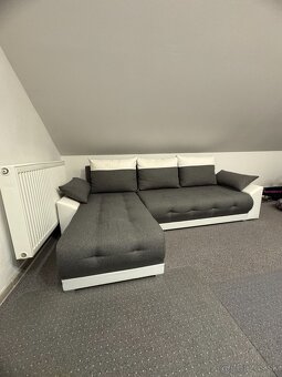 Rohová sedačka v tvare L s úložným priestorom - 6