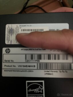 HP pc s HP monitorom a oficialnym windows 7 - 6