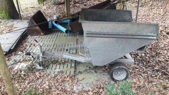 Čierny sklápací príves 1200l pozinkovaný Digger road - 6