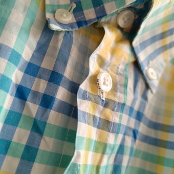 Gant Alassio Bay Poplin károvaná košeľa krátky rukáv XXL - 6