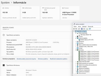 Herný PC,Ryzen 5 3500X,GTX 1070 8GB,16GB RAM,M.2 - 6