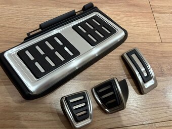 Sportove pedale naslapy na pedale z nerezu + opierka - 6