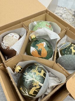 Sklenene vianocne ozdoby, rozne vid foto - 6