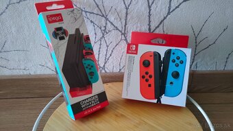 🎮 Joy-Con ovládače + nabíjačka pre Nintendo Switch TOP stav - 6