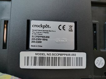 Pomalý hrniec Crock-Pot SCCPBPP605 – 5,7 l - 6