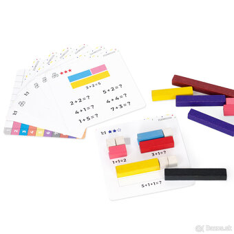 Montessori počítacie paličky drevené, nové, nerozbalené - 6