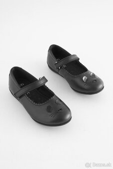 Next nové s visačkou nádherné kožené čierne topánky - 6