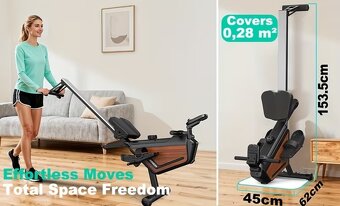 Veslovací trenažér - veslovací stroj - 6