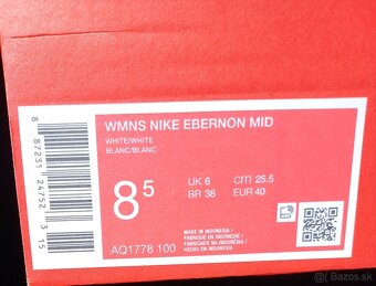 Nike ebernon mid tenisky 40 - 6