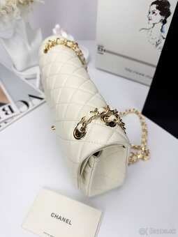 PREMIUM set – Mliečna kabelka so zlatými detailmi - 6