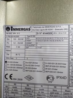 Plynový kotol Immergas NIKE Mini 24 S - 6