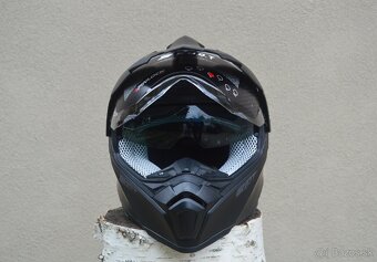 SHOT čierna helma prilba enduro mx. - 6