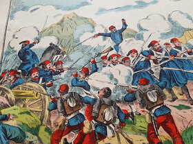 Starožitný tisk obrázkové noviny 1876 Srbsko-turecká válka - 6