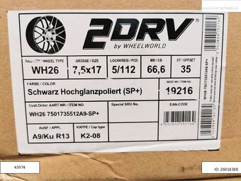 Škoda Kodiaq, Vw Eos alu disky 7,5x17 5x112 ET35 1201 - 6