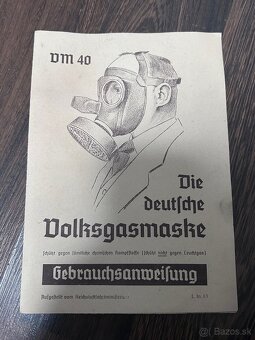 WEHRMACHT Nemecka plynová civilná maska - 6
