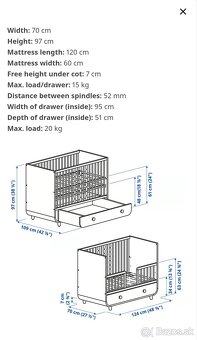 Detská postieľka IKEA Myllra - 6