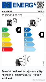 Michelin e.Primacy 235/45 R18 98 Y - 6