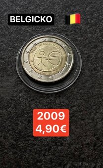 Euromince - pamätné dvojeurové mince Belgicko - 6