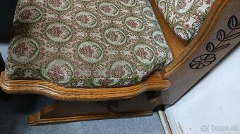 Masivná rustikálna lavica+rozkl.stôl+2×stolička - 6