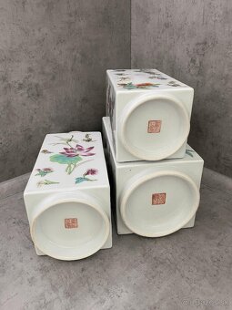 SET TROCH VEĽKÝCH KRÁSNYCH VÁZ, NOVÉ - 6