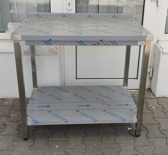 Nerezové pracovné gastro stoly, kuchynský stôl - 6