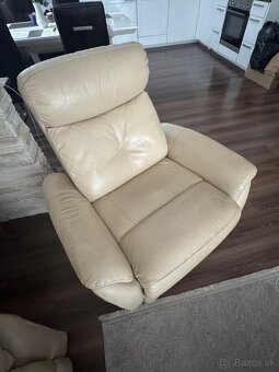 3-dielňa kožená sedačka na predaj - 6