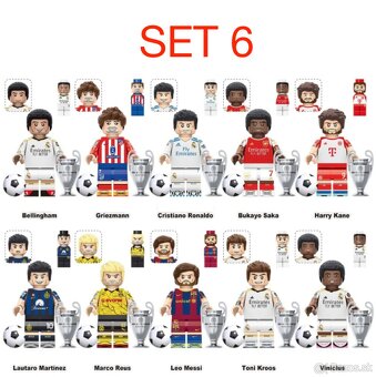 Figúrky futbal 2 (8 a 10ks) typ lego - nové - 6