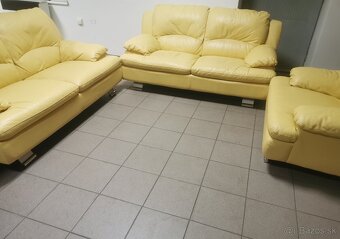 Kožená sedacia súprava - ako NOVÁ, BEZ POŠKODENIA - 6