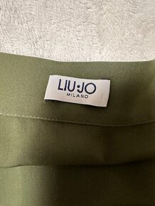 Khaki zavinovacia kapsáčová sukňa zn. LIU JO originál - 6