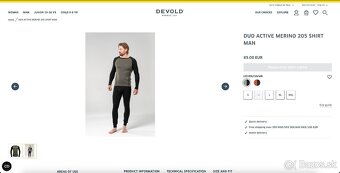 Zánovné merino tričko Devold Active Merino 205 Shirt Man - 6
