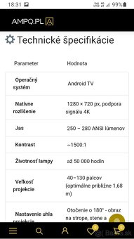 Projektor mini 4k s Android - 6