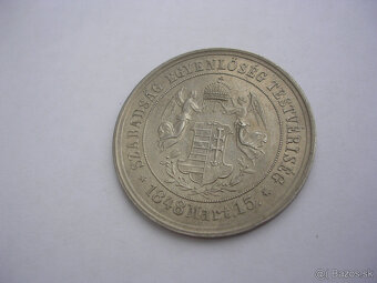 Strieborná a bronzová medaila 1874 ARAD - 6