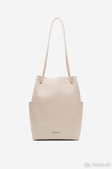 biela kožená kabelka ginno rossi - 6