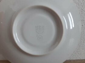 porcelánové tanieriky Made in Czechoslovakia podšálky - 6