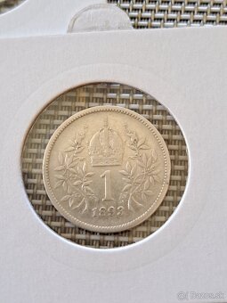 Strieborné mince F.J. RU - 1 koruna - 6