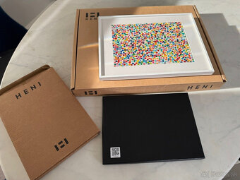 DAMIEN HIRST Mena „Hady majú rady Bibbles“ s rámom HENI. Ruč - 6