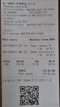 Brankárska lapačka a vyrážačka Bauer YTH - 6