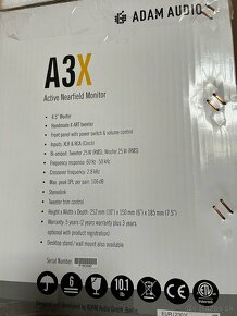Štúdiové reproduktory Adam audio A3x - 6