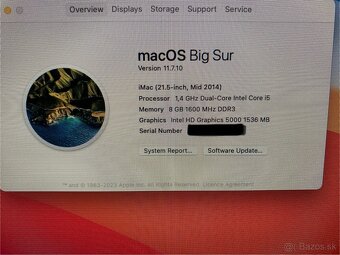 Apple iMac 21.5 mid2014 i5,8GB,HD5000,1TBSSD - 6