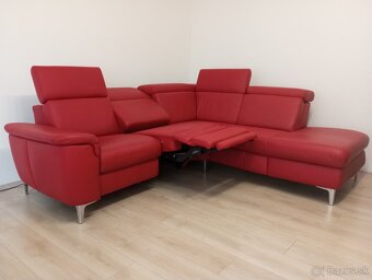 luxusná pohovka z pravej kože 240x210 cm - 6