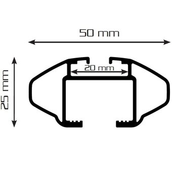Strešné nosiče Aurilis 120cm - 6