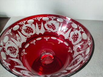 Nástolník vínový skleněný - 6