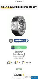 ☀️letné 235/45 r17 2ks - 6