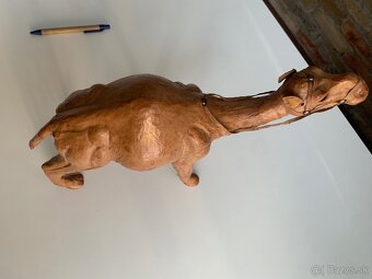 Predám starožitný predmet-Ťava-ručná práca z kože-Maroko - 6