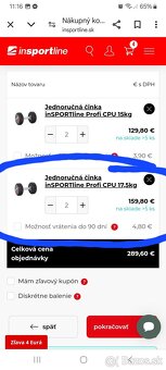 Insportline fix jednoručky 2x17.5kg - 6
